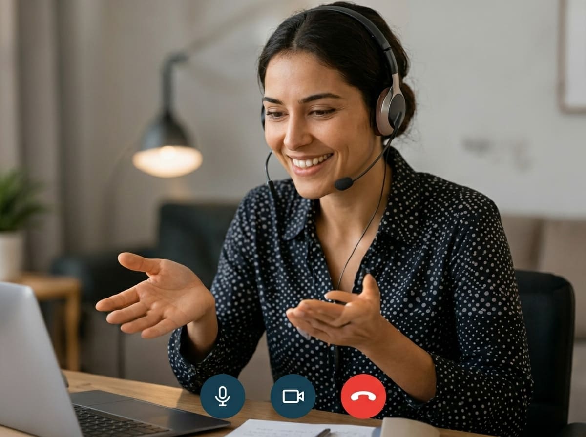Conversa con una persona real