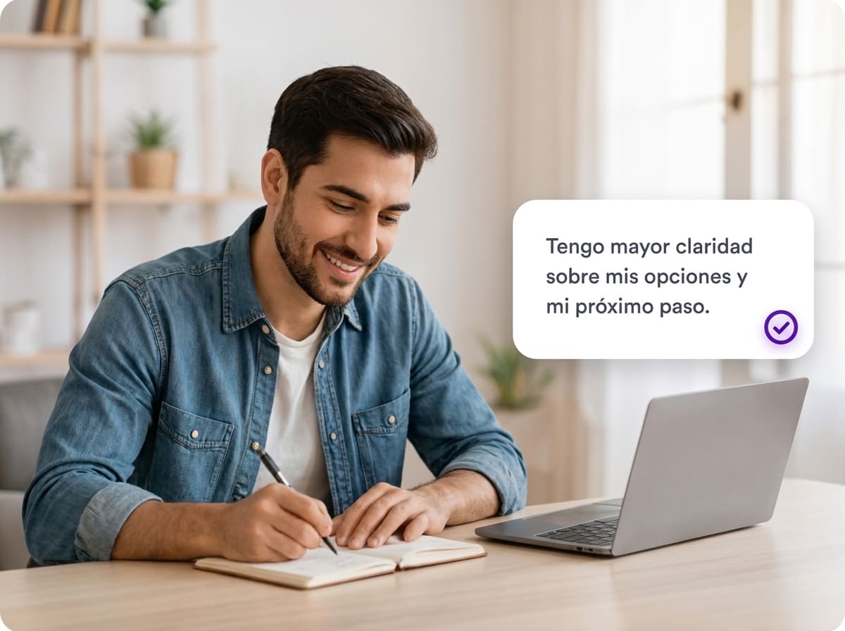 Recibe orientación y pasos claros